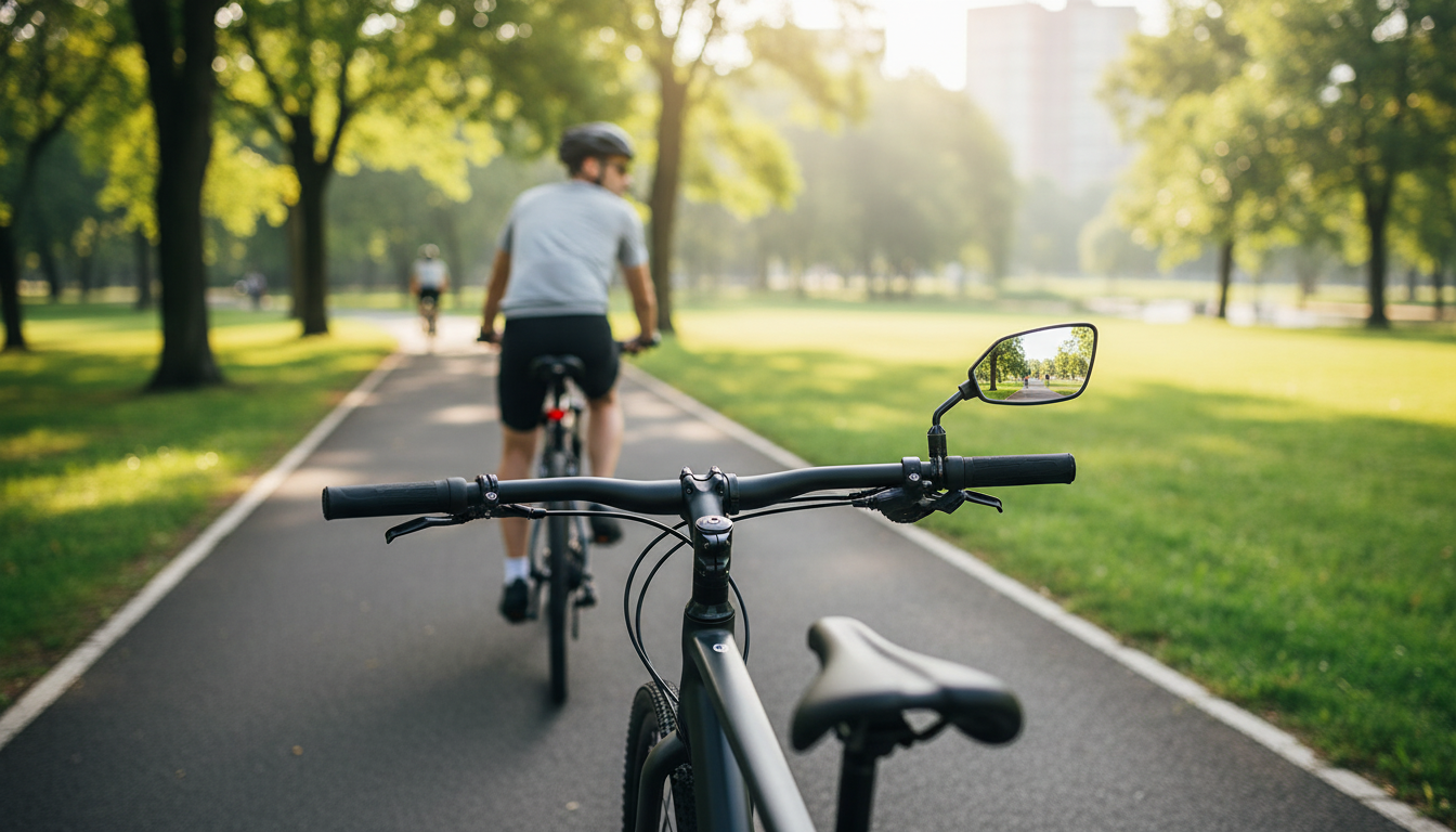360° Rotatable HD Bike Mirror for Safer Rear Checks