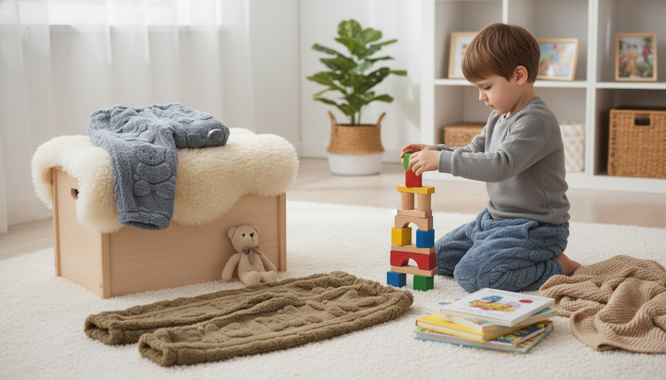 Cozy 3-Piece Bear Plush Pants Set for Boys (Warm & Soft)