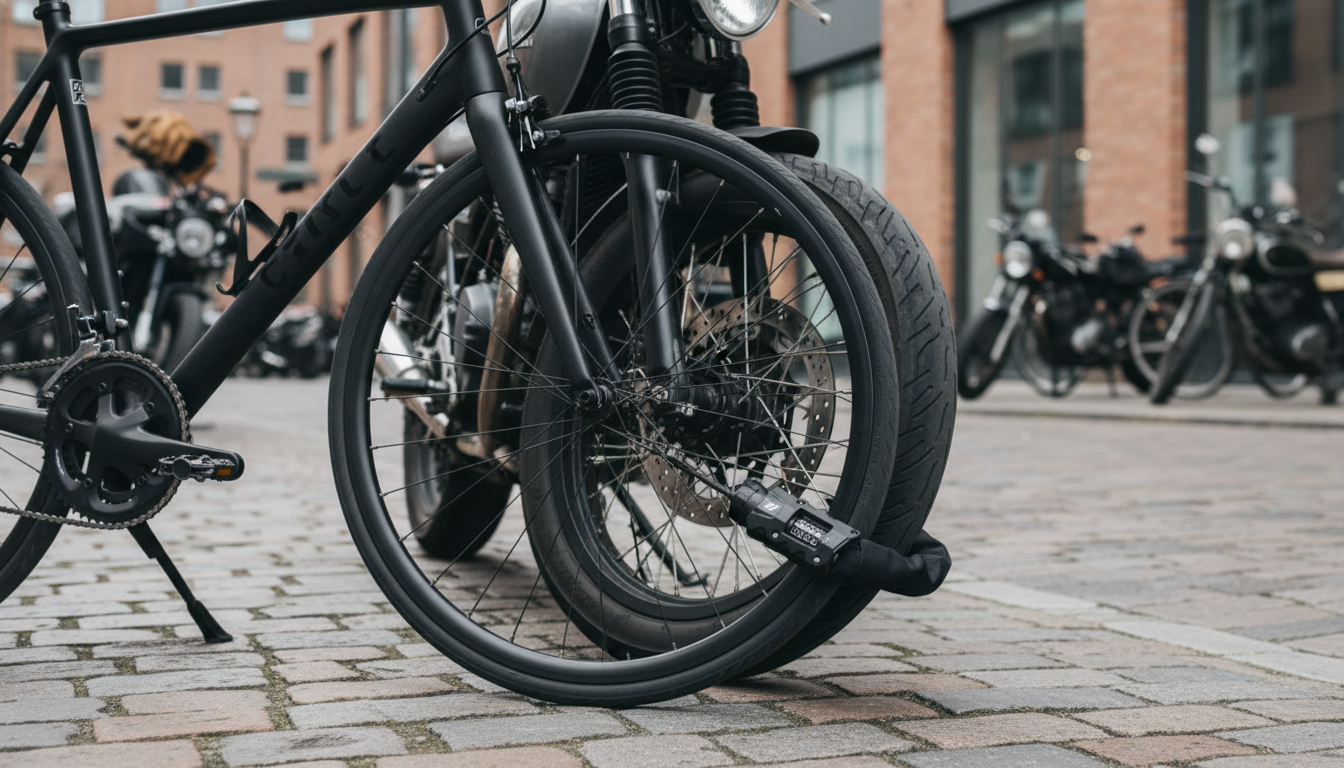 Heavy-Duty 4-Digit Chain Lock: Daily Bike & Moto Safety