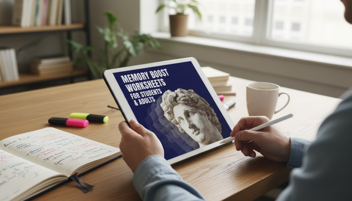 Memory Boost Worksheets: Active Recall & Spaced Review
