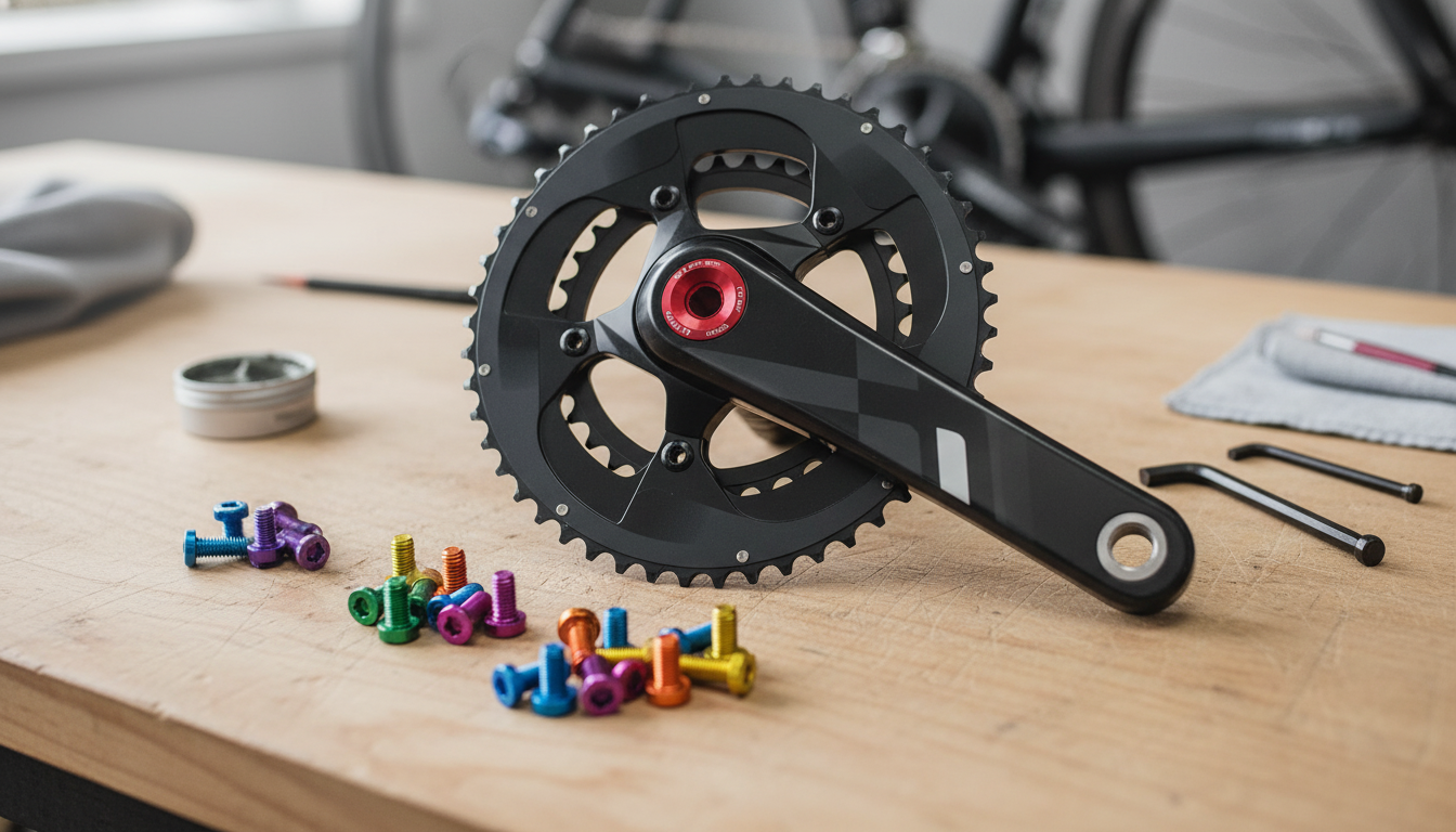 Multicolor Aluminum Crankset Cover Screws for MTB/Road