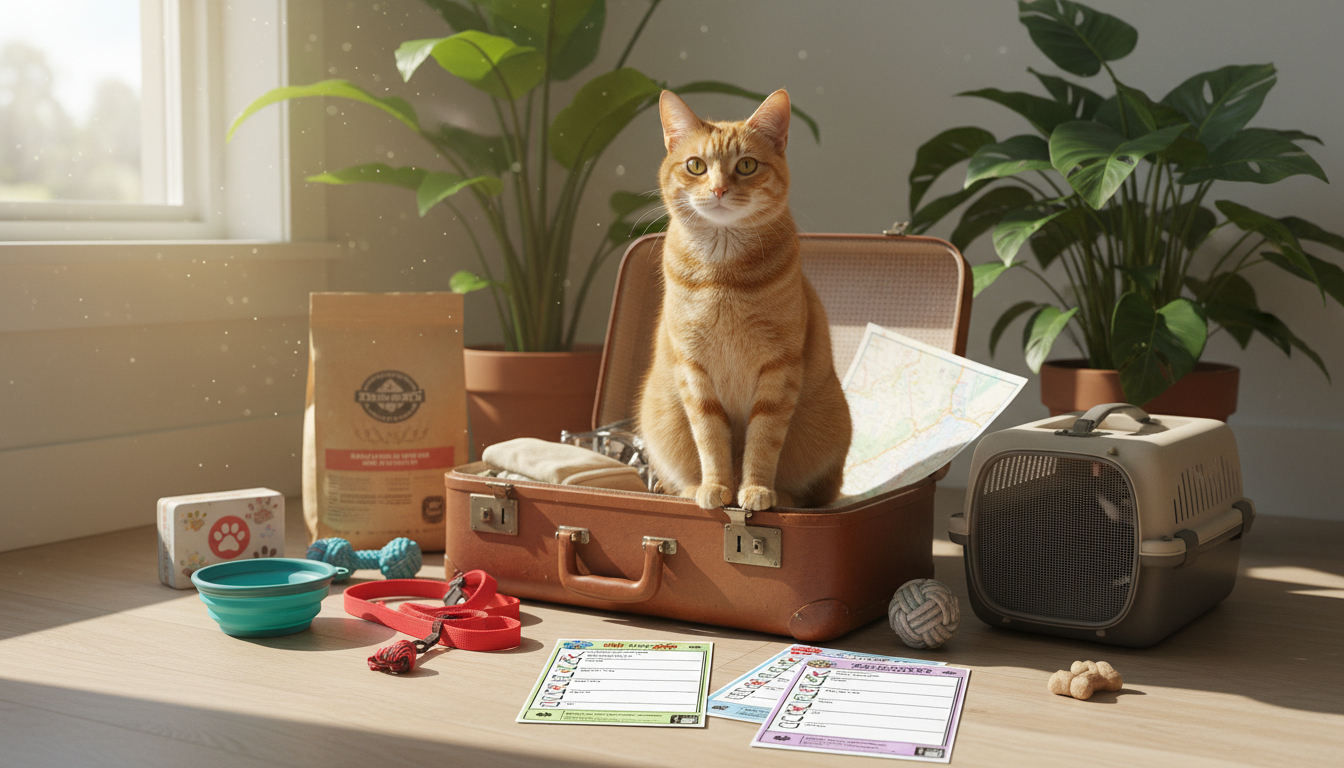 Pet Travel Essentials Checklist + Printable Planner