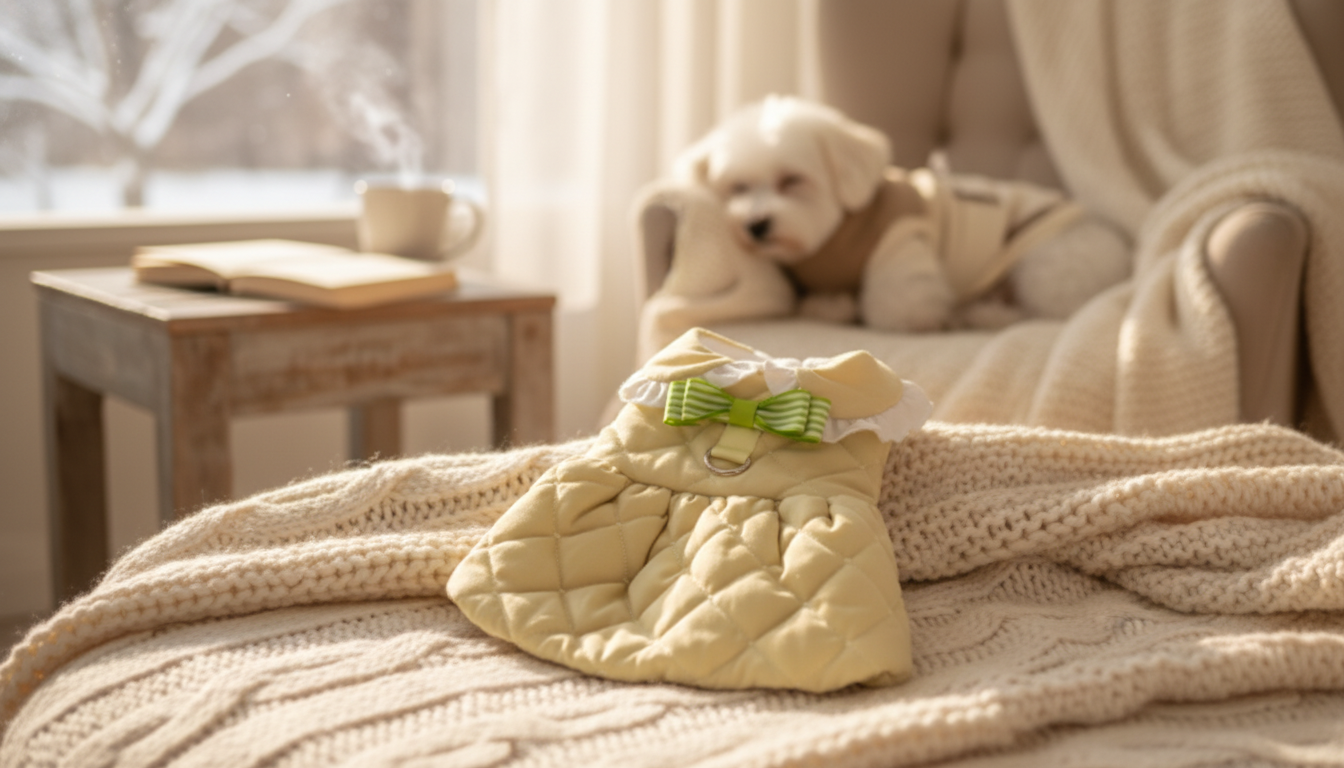 Warm Cotton Dog Dress Jacket for Small Dogs (Winter)