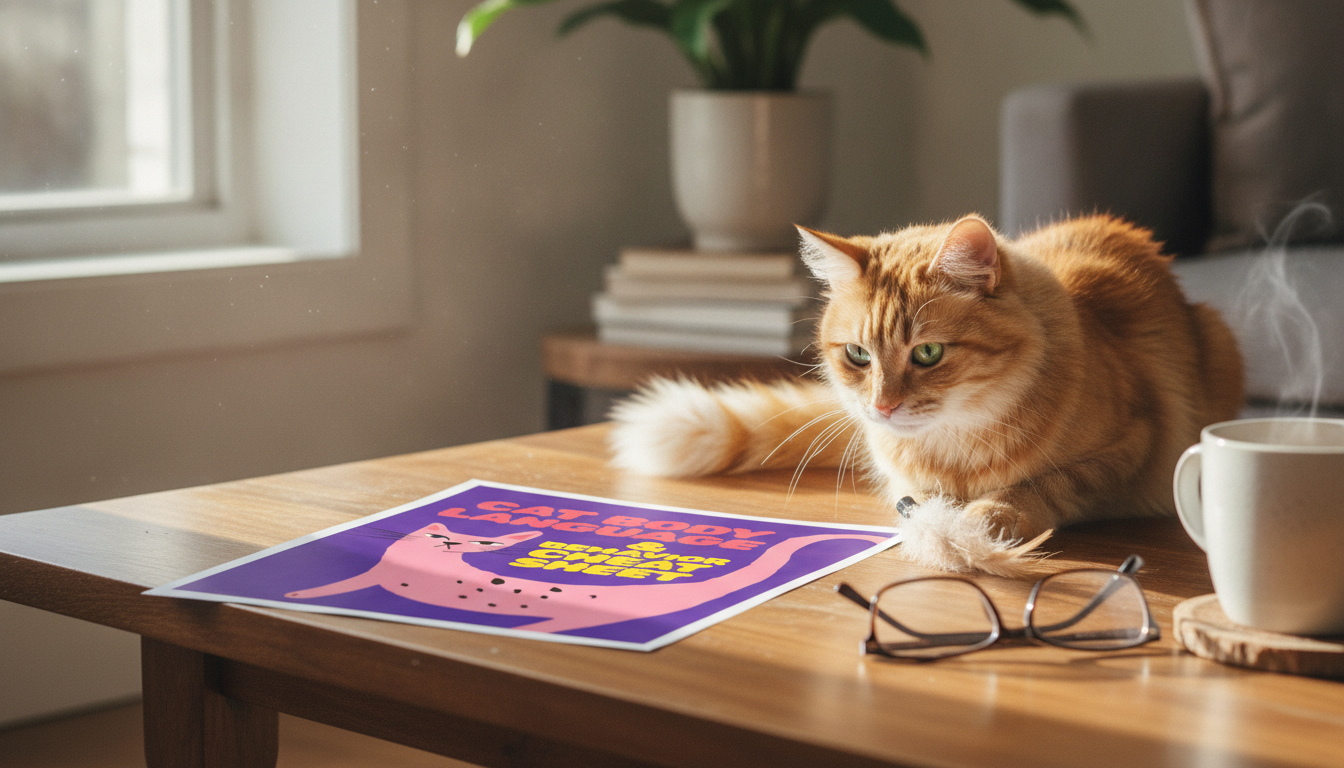 Cat Body Language Cheat Sheet: Tail, Ears, Eyes & Meows