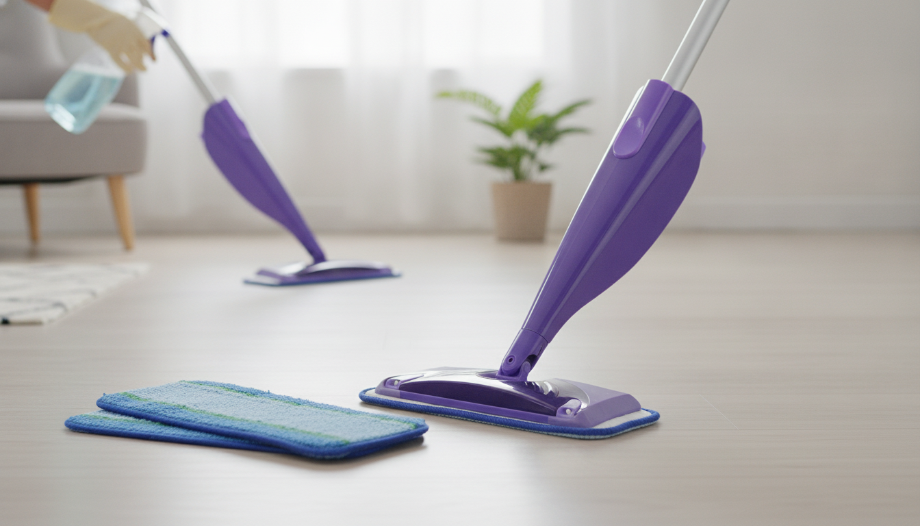 Deep-Clean Reusable Microfiber Pads for 10–12" Spray Mops