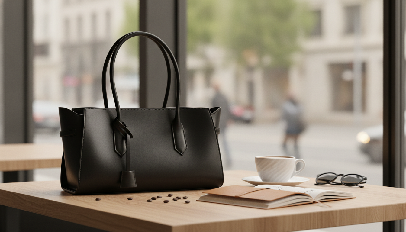 PU Shoulder Shopper Tote: Polished Everyday Carry