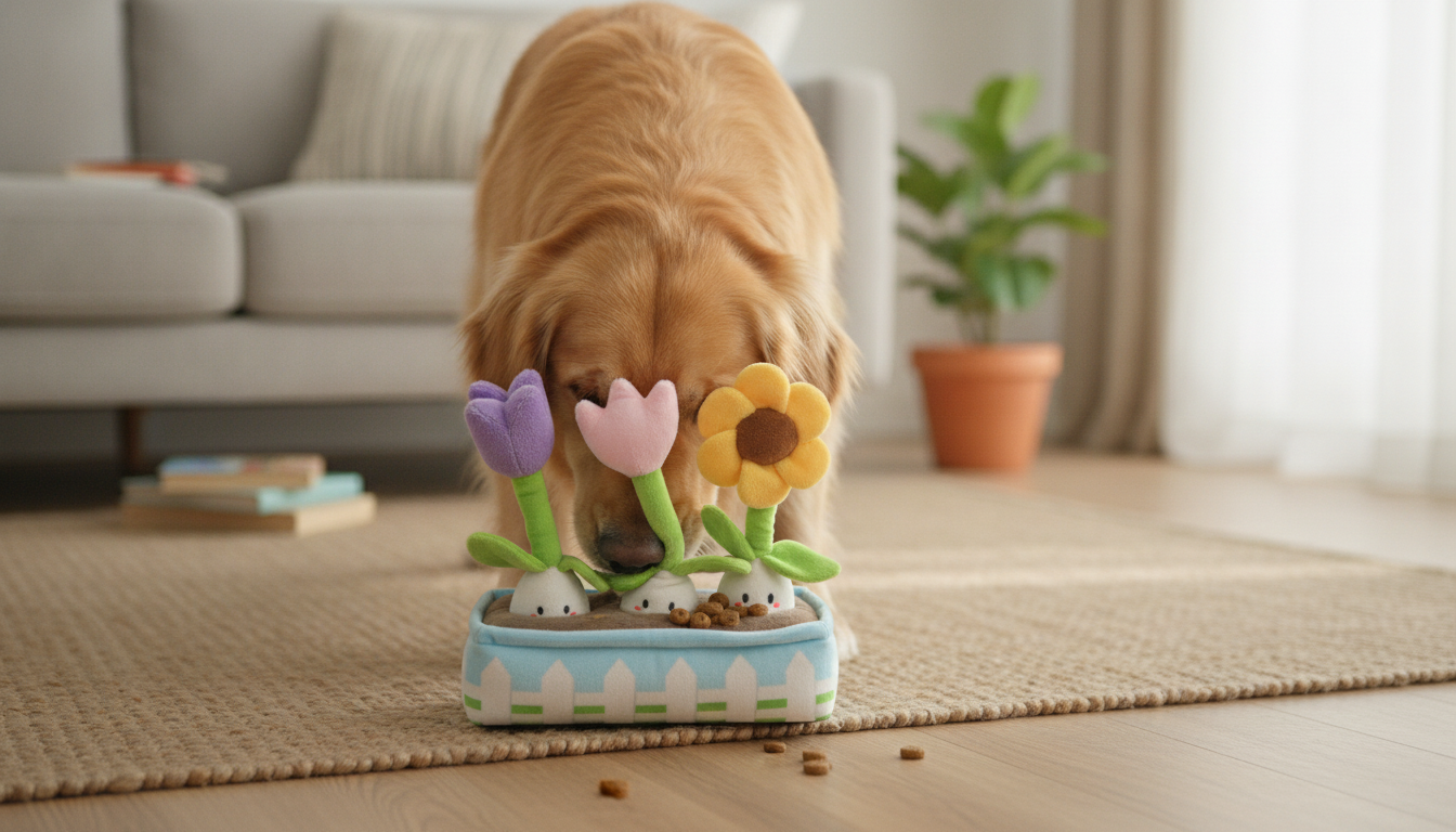 Flower Snuffle Puzzle Toy: Nosework & Slow Feeding