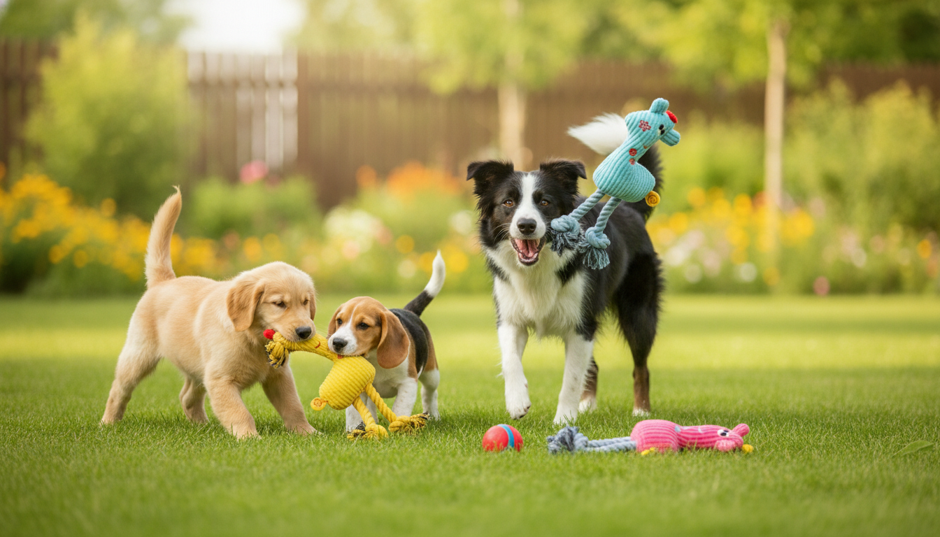 Giraffe Rope Squeak Toy: Chew, Tug & Fetch for Dogs