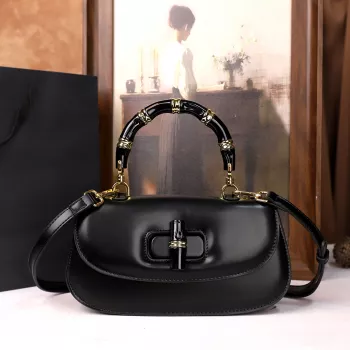 Bamboo Handle Saddle Crossbody: Polished Everyday Style